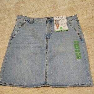 Nine West Sky Blue Denim Skirt